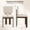 Costway Wooden Dining Chair Set of 2/4 with Rubber Wood Leg Padded Wide Seat & Back for Home
